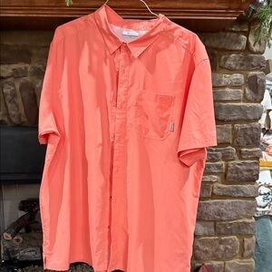 Columbia Men's Bright Coral Casual Shirt